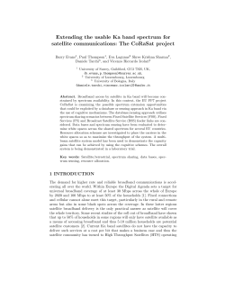 Extending the usable Ka band spectrum for satellite