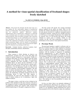 Space classification visuo of layouts carried out by a show of hands
