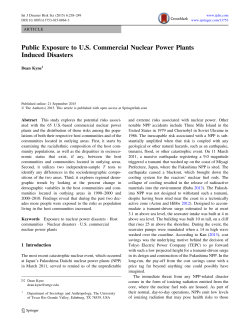 Public Exposure to U.S. Commercial Nuclear Power Plants Induced