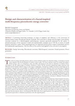 Design and characterization of a fractal-inspired multi
