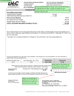 Customer Copy - Duquesne Light