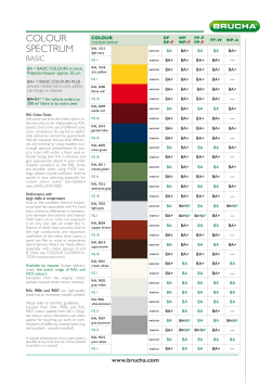 farbspektrum basic colour spectrum