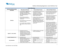 Producer Event Definition Tool