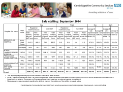 September 2014 - Cambridgeshire Community Services