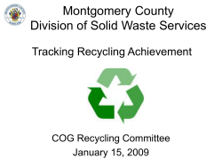 Montgomery County Division of Solid Waste Services