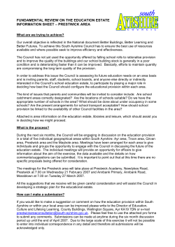 information sheet &ndash; prestwick area