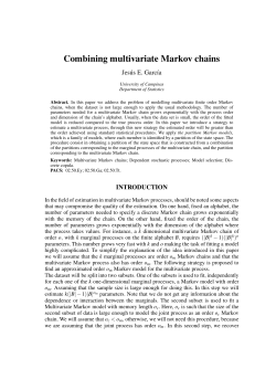 Combining multivariate Markov chains - NeuroMat