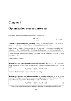 Chapter 4 Optimization over a convex set