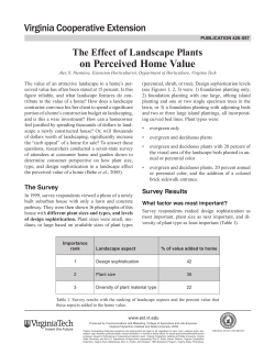 Landscape Plants Increase Home Value