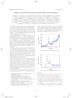 Study of nuclear structure in proton