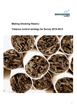 Making Smoking History: Tobacco control strategy for - Surrey-i