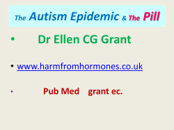 The Autism Epidemic
