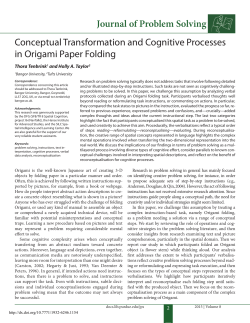 Conceptual Transformation and Cognitive Processes in Origami