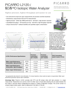 Data Sheet L2120-i Isotopic Water Analyzer copy