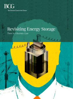 Revisiting Energy Storage: There Is a Business Case