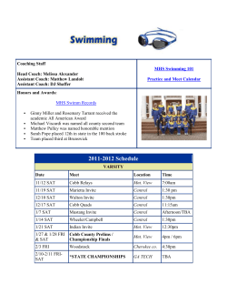 A Guide to Swimming and Diving At John McEachern High School