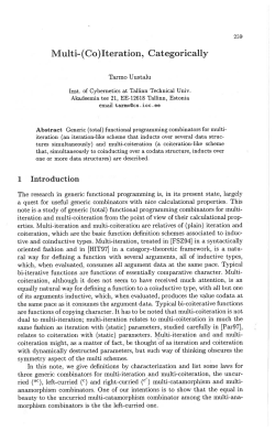 Multi-(Co)Iteration, Categorically