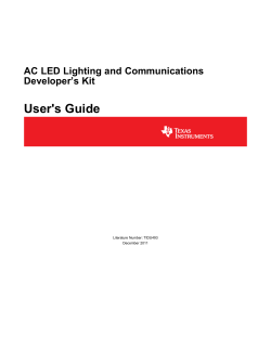 AC LED Lighting and Communications