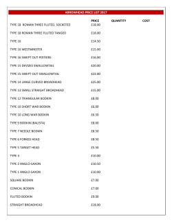 arrowhead price list 2017 price quantity cost type 18 roman