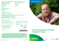 Crisis Resolution and Home Treatment Teams