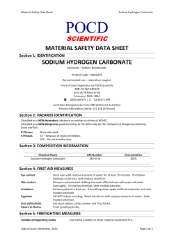 sodium hydrogen carbonate