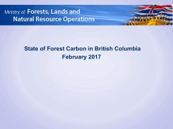 State of Forest Carbon in B.C.