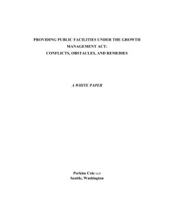 PROVIDING PUBLIC FACILITIES UNDER THE GROWTH