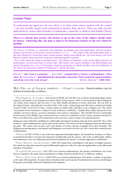 Lecture Notes - Department of Mathematics, Indian Institute of Science