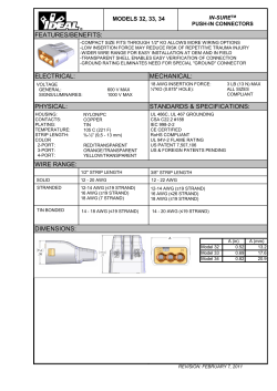 spec sheet models 32-34