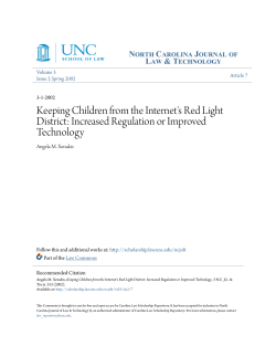 Keeping Children from the Internet`s Red Light District: Increased