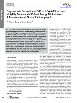 Diagrammatic Separation of Different Crystal Structures of A2BX4