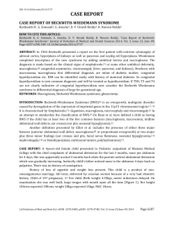 case report of beckwith-wiedemann syndrome