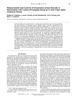 Measurement and Control of Dissolved Carbon Dioxide in
