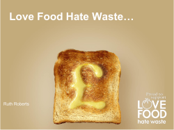 Household food and drink waste in the UK