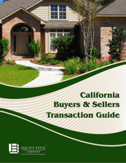 Buyers and Sellers Transaction Guide