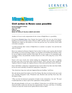 Civil action in Rowe case possible