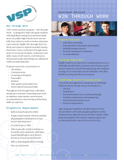 Win through Work - LifeBridge Health