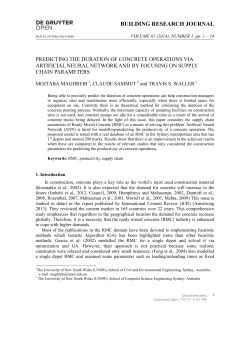 building research journal