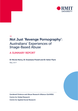 Not Just `Revenge Pornography`: Australians