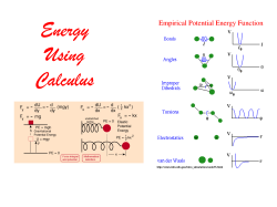Energy Using Calculus - AdvancedPlacementPhysicsC