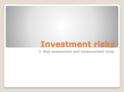 Investment risks