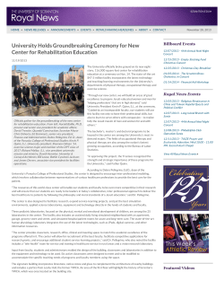 University Holds Groundbreaking Ceremony for New Center for