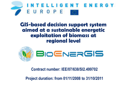 Slides presentation of the BioEnerGIS project