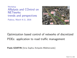 ANalysis and COntrol on NETworks