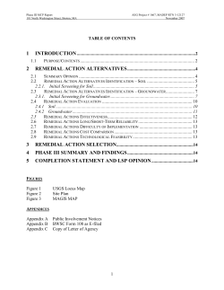 BWSC-108 Ques B07 - Phase III Remedial Action Plan