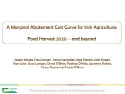 A Marginal Abatement Cost Curve for Irish Agriculture: Food Harvest