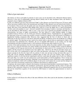 Supplementary Materials: Text S1 The effect of pre