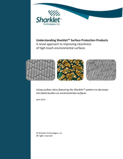 Sharklet Surface Protection Products address a key