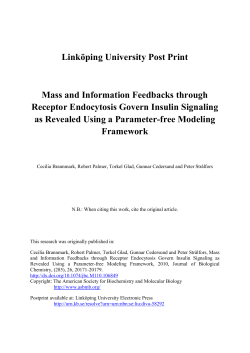 Mass and Information Feedbacks through Receptor