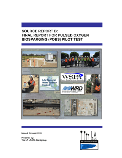 Final Report for Pulsed Oxygen Biosparging